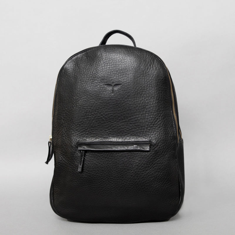 Gaucho backpack in Black leather