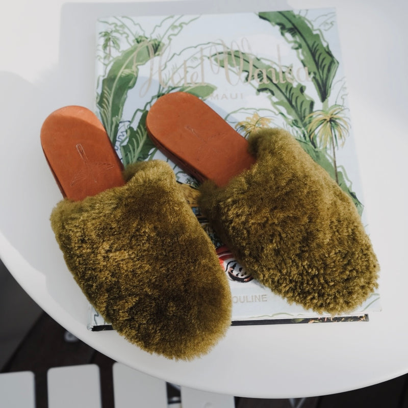 Catalina Shearling Mules