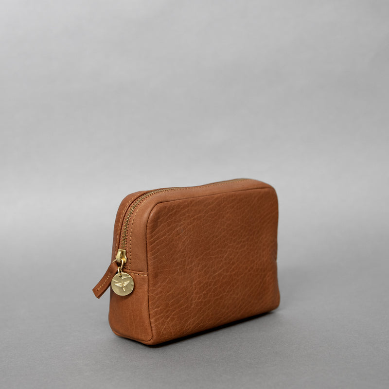 Coco pouch in Cognac leather