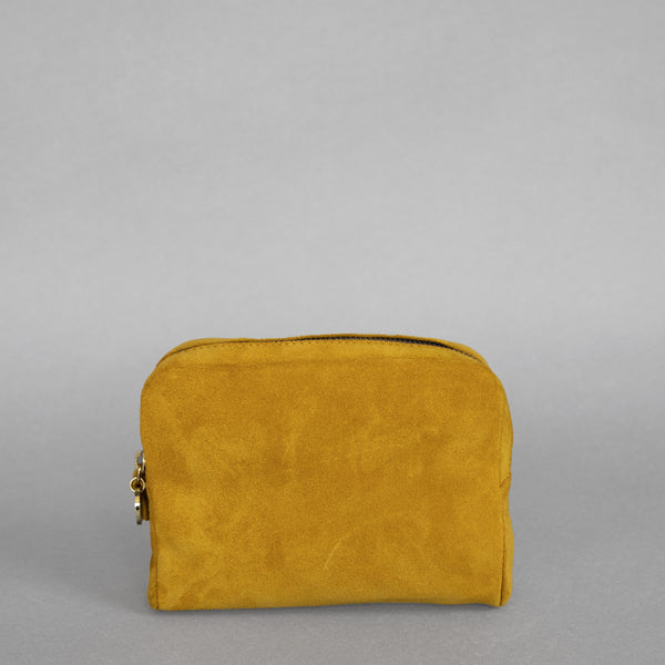 Coco Pouch in Mustard Suede front photo 