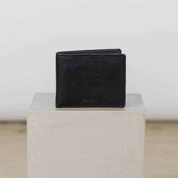 Black leather classic wallet