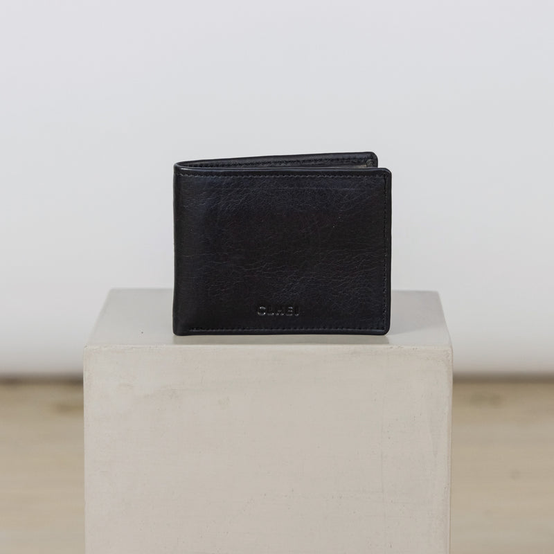 Black leather classic wallet