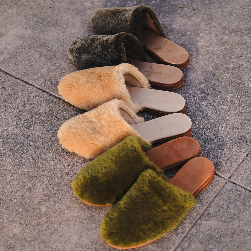 Catalina Shearling Mules