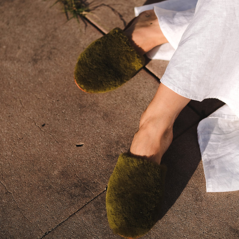 Catalina Shearling Mules