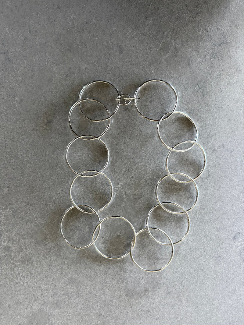 Silver chain necklace