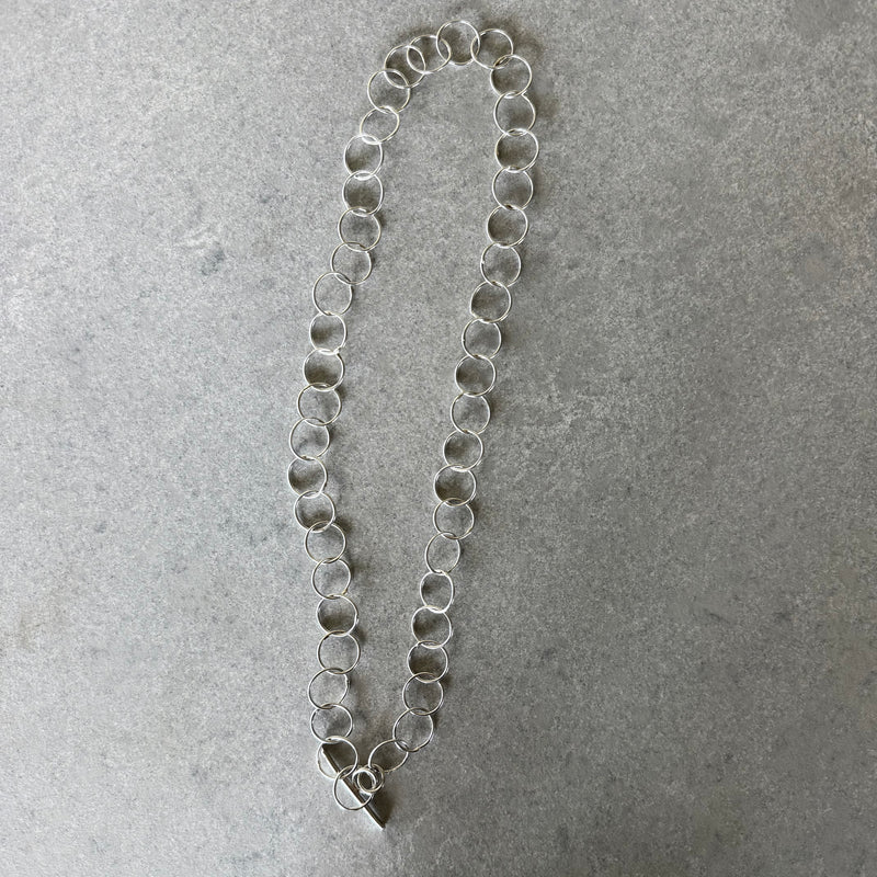 Silver chain necklace