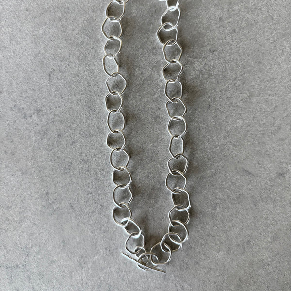 Silver chain necklace
