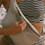 Cocoa Grid Textured One Piece _SALE