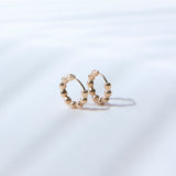 HIE PIKAKE HUGGIE EARRINGS