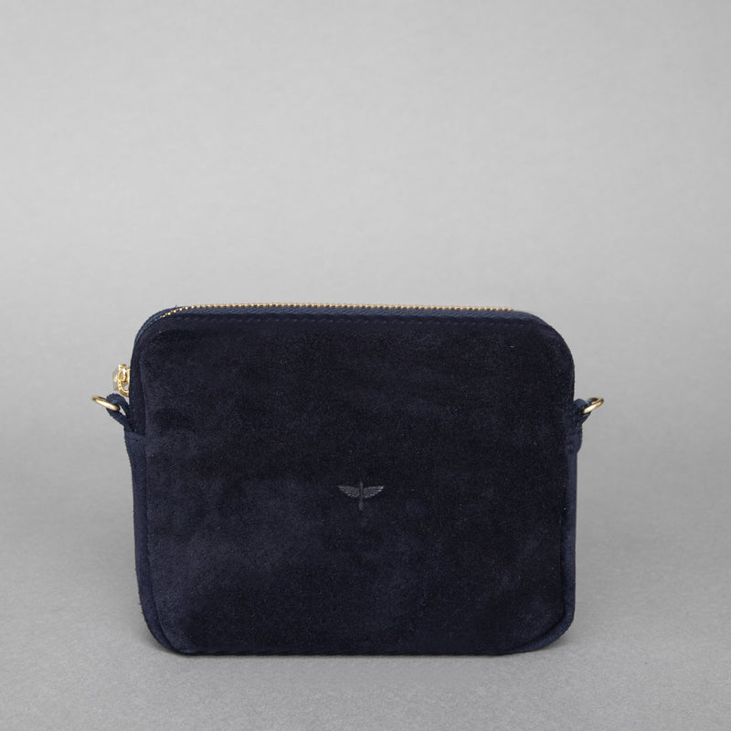 Makai in Midnight blue suede front