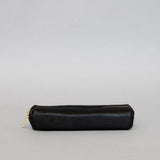 Pencil case in Black leather
