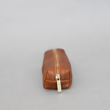 Pencil case in Cognac leather