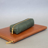 Pencil case in Pine leather