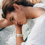 HIE ALOHA NUI BANGLE WITH DIAMONDS