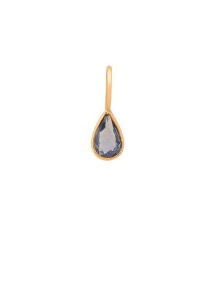 Rose Cut Blue Sapphire Charm