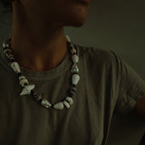 Shell and pearl necklace