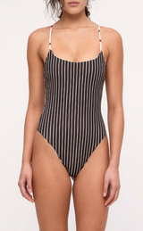 Cream Flower Reversible One Piece