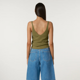 Olive Textured Knit Cami