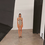 Olive Stripe One Piece