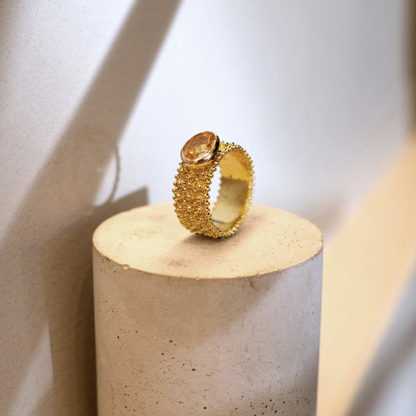 Grande Amore Topaz Ring by Solo Oro