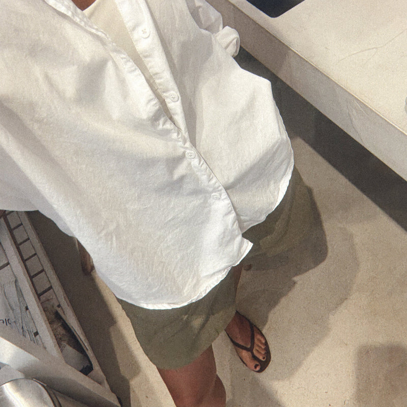 Olive Tailored Twill Short