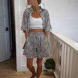 Spot Tencel Shorts