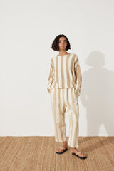 Natural Stripe Knit Jumper