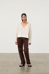Cocoa Mid Rise Recycled Denim Jean