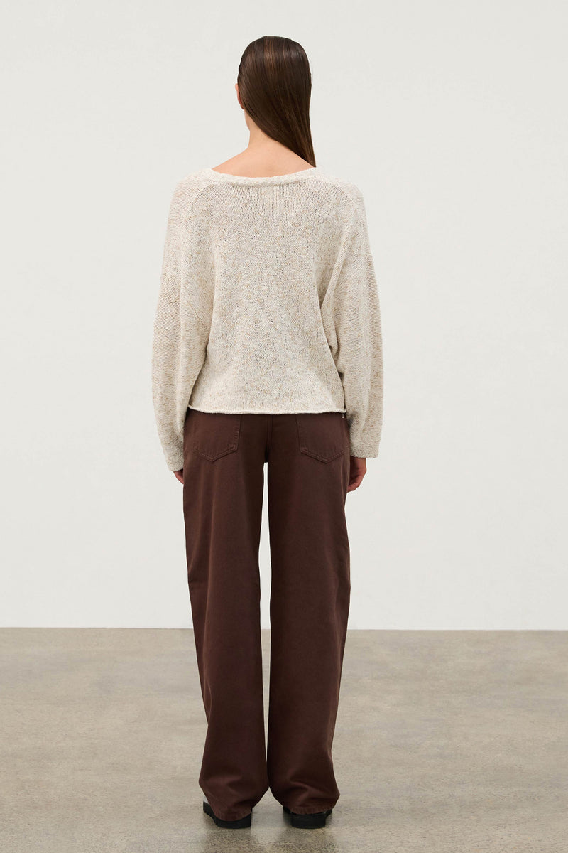 Cocoa Mid Rise Recycled Denim Jean