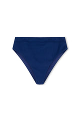 Ocean Blue Textured High Cut Brief