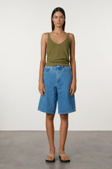 Recycled Denim Walk Shorts