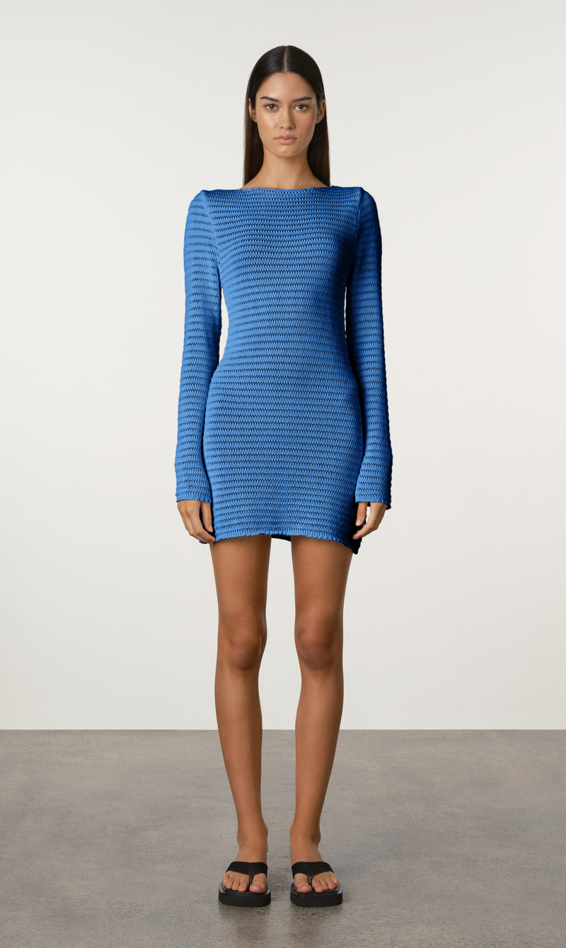 lattice bodycon dress Grey Lattice Dress S