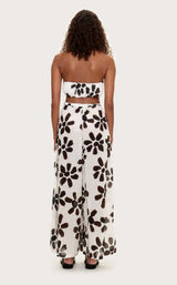 Chocolate Flower Cotton Pant