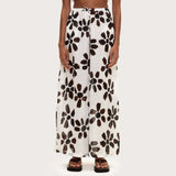 Chocolate Flower Cotton Pant