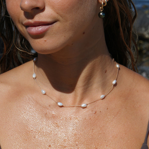 Freshwater Keshi Pearl Choker