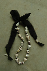 Shell and pearl necklace