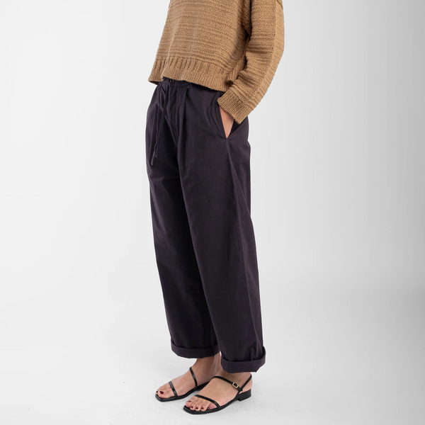 Faded Black Tie Trouser