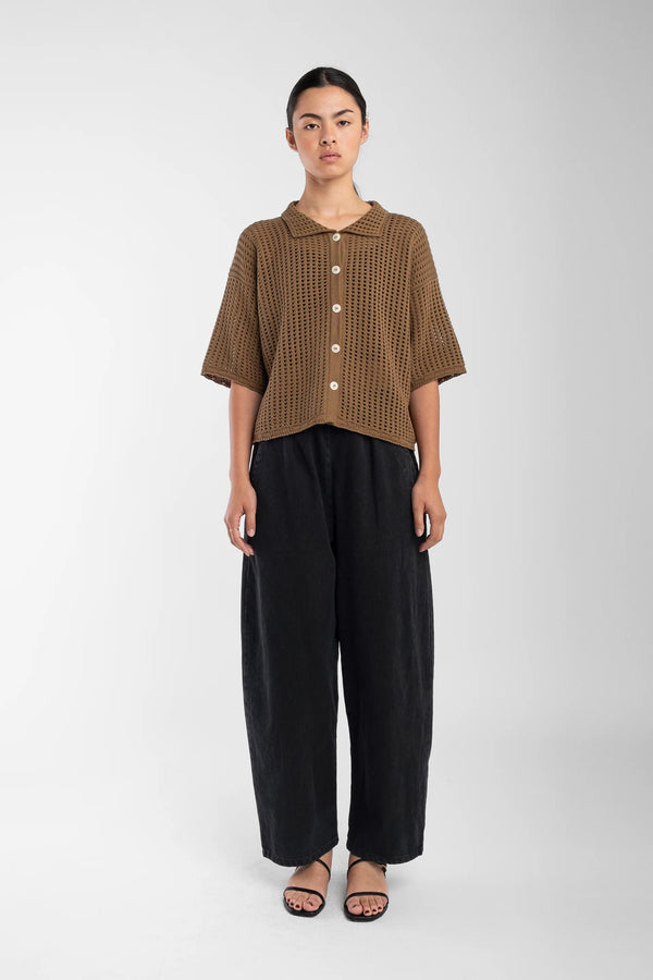 Open Knit Polo