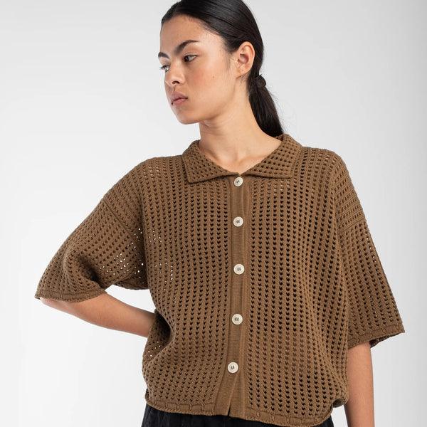 Open Knit Polo