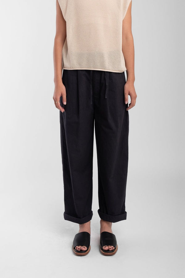 Faded Black Tie Trouser
