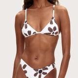 Chocolate Flower Triangle Top