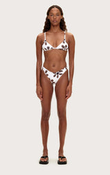 Chocolate Flower Triangle Top