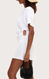 White T-Shirt Knit Dress