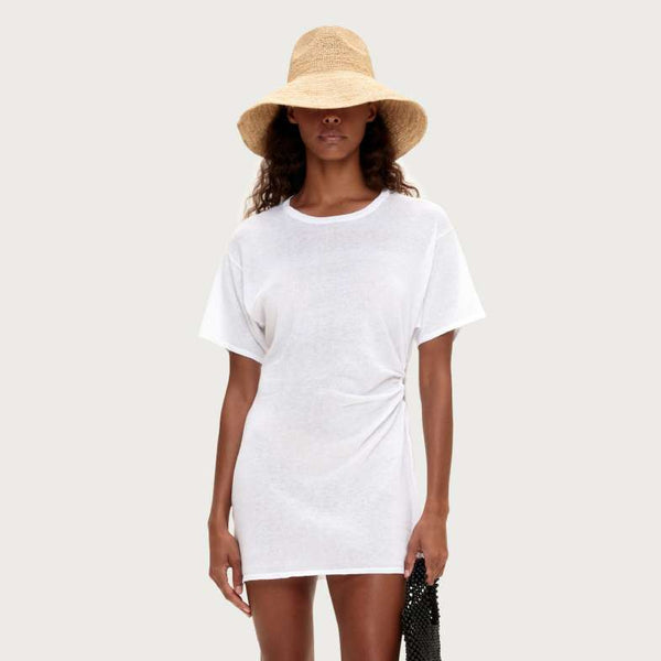 knit tee shirt dress White T-Shirt Knit Dress 10