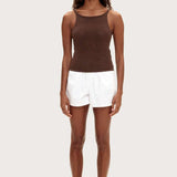 White Recycled Denim Shorts