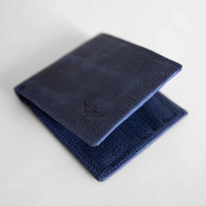 Classic wallet in indigo from top