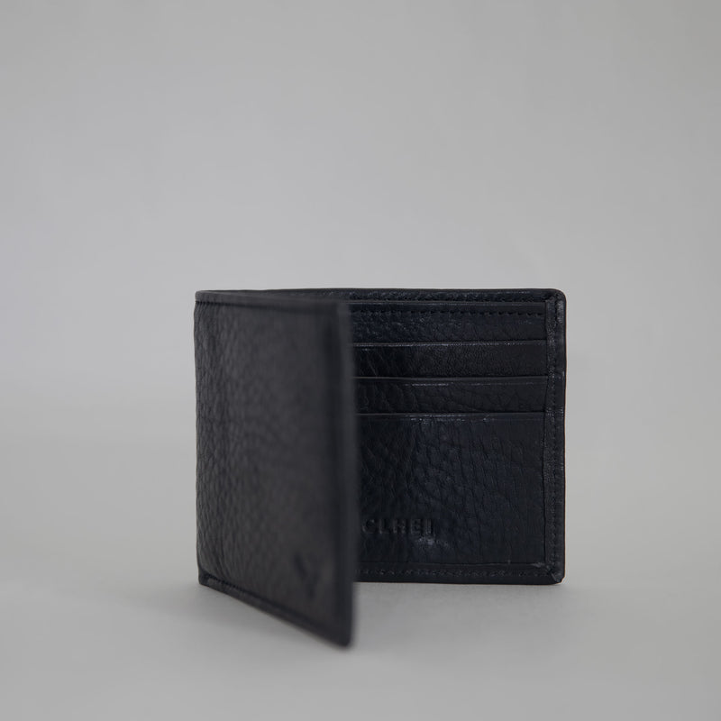 Black leather classic wallet