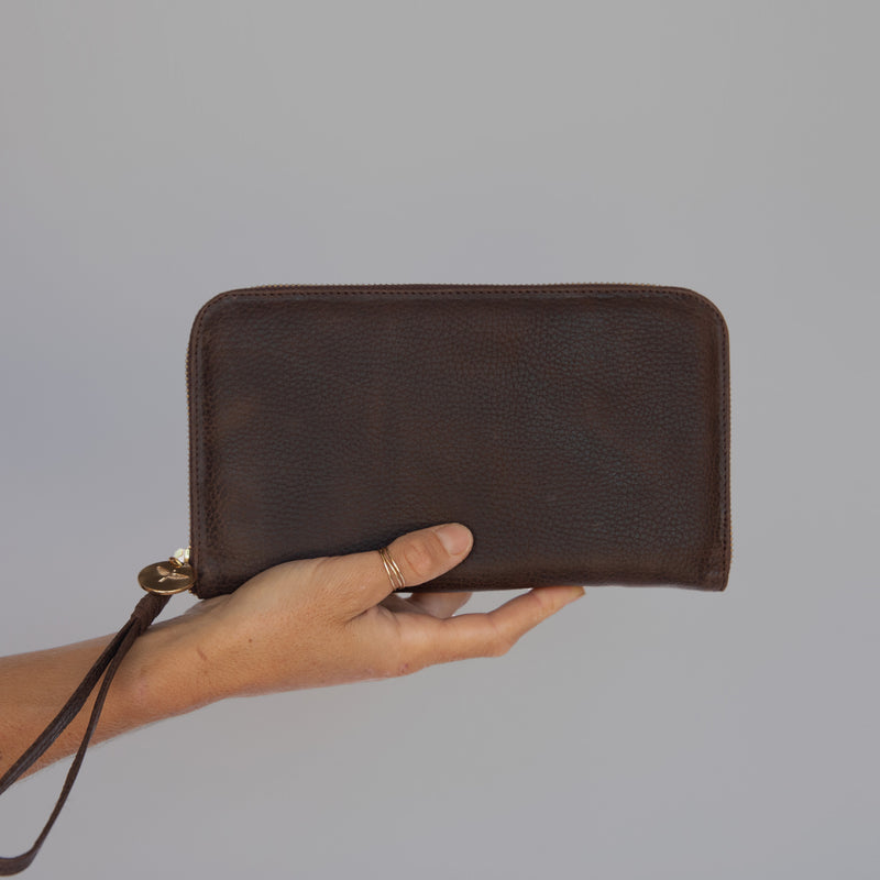 LODIS Texas Leather Kate Mini Zip Around Wallet - QVC.com